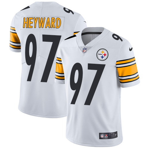 2019 Men Pittsburgh Steelers 97 Heyward White Nike Vapor Untouchable Limited NFL Jersey